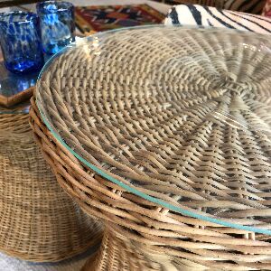 BANQUETA PA BAIXA JUNCO NATURAL 49X42CM