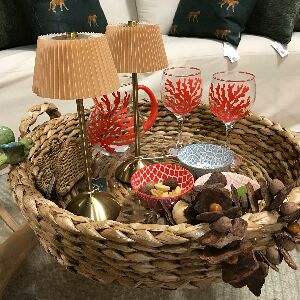 BANDEJA TABOA REDONDA G C PASS VERDE ASA ABERTA 18x64cm