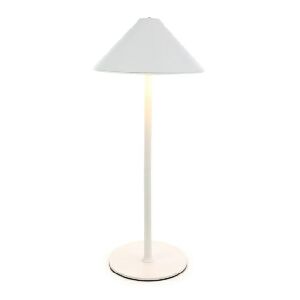 LUMIN&Aacute;RIA DE MESA USB-C METAL BCO 16X16X35CM