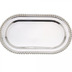 BANDEJA DE ZAMAC NIQUELADO BALLS 23CMx13CMx1CM