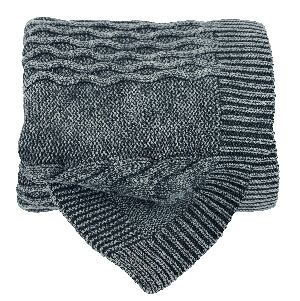 MANTA TRIC&Ocirc; ESTONADA 0,90X1,80 AZUL JEANS