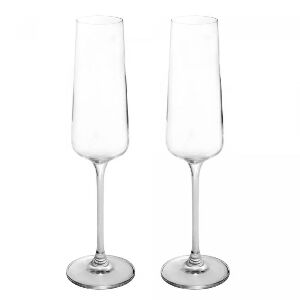 CJ 2 TA&Ccedil;AS DE CHAMPANHE DE CRISTAL ECOLOGICO (LIVRE DE CHUMBO) FINESSE LARTISAN 260ML