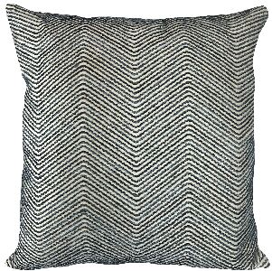 ALMOFADA VELUDO OFF 52X52 BORD BOUCLE MESCLADO MISSONI AZUL
