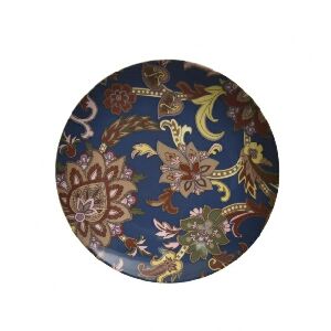 PRATO DE SOBREMESA PAISLEY BLUE 22CM