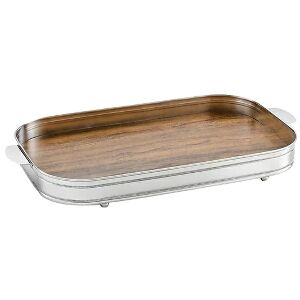 BANDEJA OBLONGA C/ GAL C/ FDO MAD 48X30X6CM (INOX)