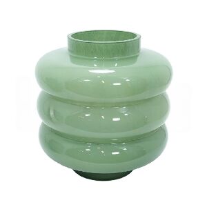 VASO DECOR EM VIDRO VERDE 53950 23x22cm