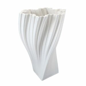 VASO EM CER&Acirc;MICA BRANCO 71704 28x22cm