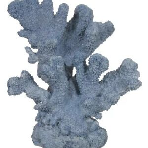 ESCULTURA CORAL EM RESINA AZUL 70311 22X23X13cm
