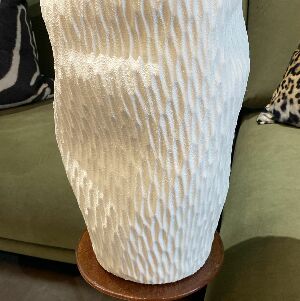 VASO EM CERAMICA CREME