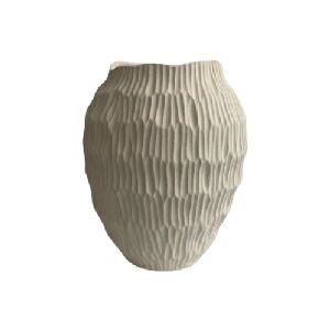 VASO EM CER&Acirc;MICA CREME 661141 25x21cm
