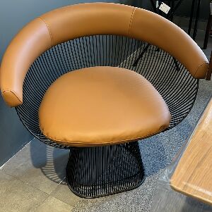 T-POLTRONA PLATNER FERRO PRETO TEC. 