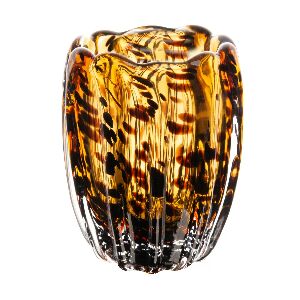 VASO DE VIDRO ITALY LEOPARDO 9CM X 12CM