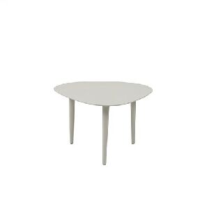 MESA LATERAL LUCCI M 0,56X0,50X0,40H/ET. ALUMINAS AL: BEGE ESCURO TAMPO ALUMINIO LISO