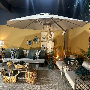 OMBRELONE LATERAL PINT L. - 03,3/ TECIDO/ET. ALUMINAS AL:FEND/T:SOL FEND C/MANIVELA