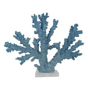 ESCULTURA CORAL RESINA BASE ACRIL AZUL 281131