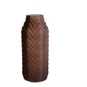 VASO DE VIDRO MARROM BC0108