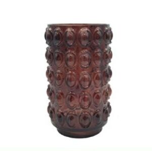 VASO EM VIDRO VINHO - 17X17X27CM BF20257