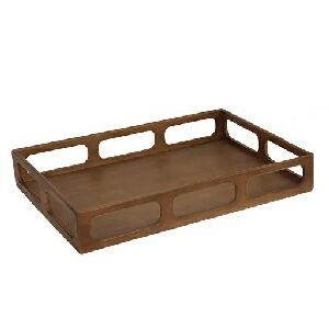 BANDEJA EM MADEIRA MARROM G FM0265
