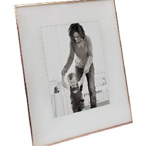 PORTA RETRATO VIDRO E METAL COBRE 18x1x23 KV0196
