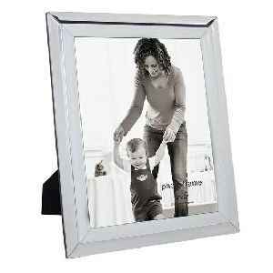 PORTA RETRATO VIDRO E METAL PRATA 26,5x31,5x1 KV0204