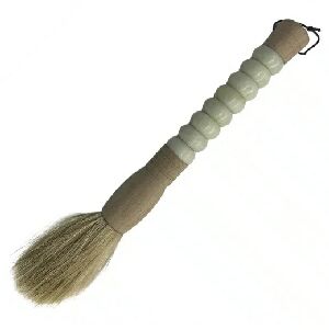 PINCEL DECORATIVO DE PEDRA BRANCA E MAD RHY0003