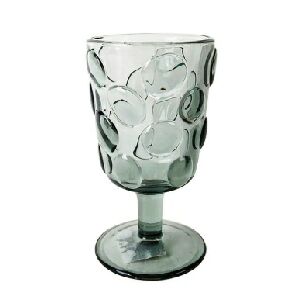 CJ DE 6 TA&Ccedil;AS VIDRO TEXT/BOLHAS FUM&Ecirc; - 260ML WG0112