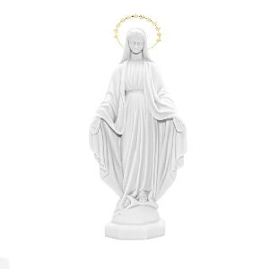 IMAGEM N.SRA. DAS GRA&Ccedil;AS 32CM COM AUR&Eacute;OLA DOURADA