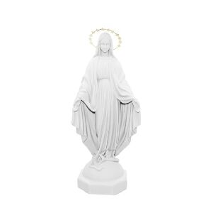 IMAGEM N. SRA. DAS GRA&Ccedil;AS 52CM COM AUR&Eacute;OLA DOURADA