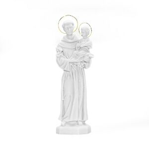 IMAGEM SANTO ANT&Ocirc;NIO 25CM C/ AUR&Eacute;OLA DOURADA