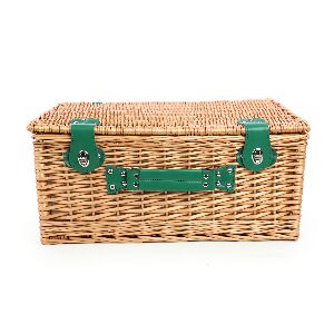 KIT PIQUENIQUE PARA 4 PESSOAS FIBRA NATURAL NAT 50X35X22CM KIT C/ 24 P&Ccedil;S