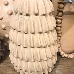 VASO ARTESANAL CER&Acirc;MICO ESCULTURAS DA ROCHA G BRUTA