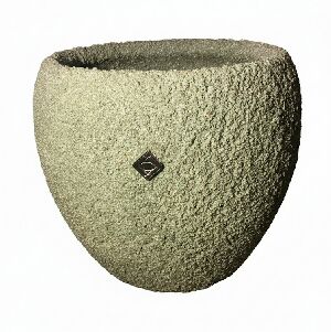 VASO CER&Acirc;MICA BOLA 1 PEQ 33X29 CM VERDE BERILO STONE ESPEL