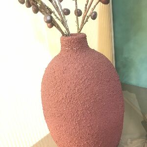 GARRAFA CER&Acirc;MICA DECORATIVA BOJUDA GRANDEDE CACAU C/TEXTURA