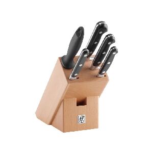 BLOCO FACAS INOX MADEIRA 6P&Ccedil;S PROFS