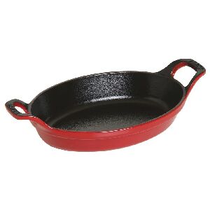 TRAVESSA OVAL 21CM CEREJA FERRO FUNDIDO