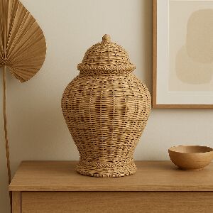 POTICHE DE RATTAN MANISH