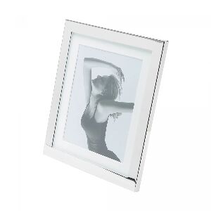 PORTA RETRATO LISO PRATA 15X20CM A&Ccedil;O