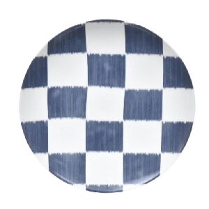 PRATO DE JANTAR XADREZ ZANZIBAR