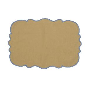 JOGO AMERICANO CAMEL BORDADO DENIM