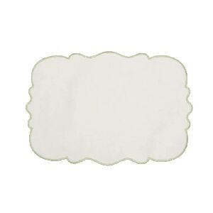 JOGO AMERICANO OFFWHITE BORBADO SALVIA