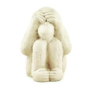 ESCULTURA MACACO EM CIMENTO