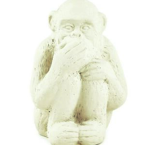 ESCULTURA MACACO EM CIMENTO