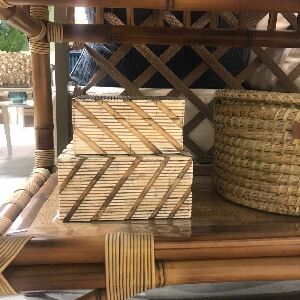 R111 CAIXA OSSO CHEVRON M 13X13X17CM