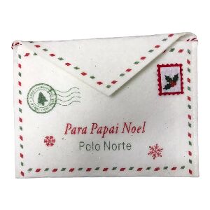 BOLSA FELTRO C/ALCA BCO/VRM 25X16CM () C/1 UN