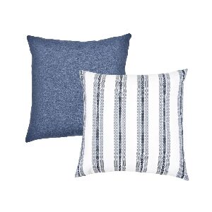 Almofada Lista Tripla Navy by Sunbrella