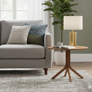 MESA LATERAL TEMBE 0,60X0,60 NOGUEIRA