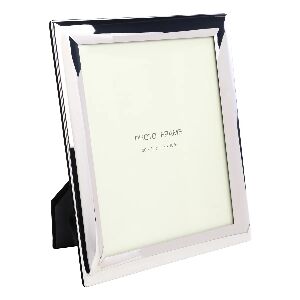 PORTA RETRATO VIDRO E METAL PRATA 29X24X1CM