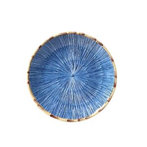 Prato de jantar palha azul