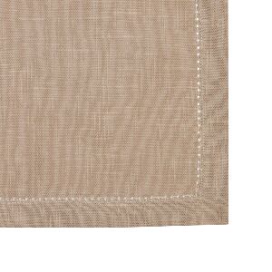 CJ 2 GUARDANAPOS PONTO AJOUR ALGODAO LUXO TAUPE 40x40cm