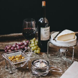 RECHAUD PARA QUEIJO BRIE COM FACA 14X14CM